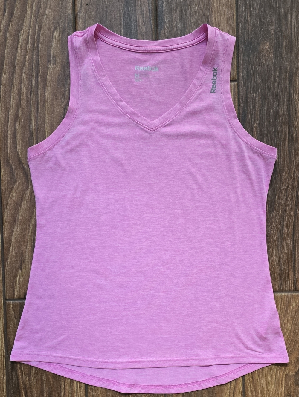 Reebok Pink V-Neck Women's Athletic Tank